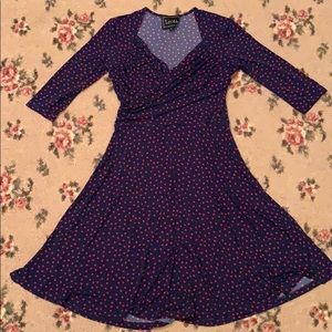 Leota 3/4 sleeve sweetheart dress